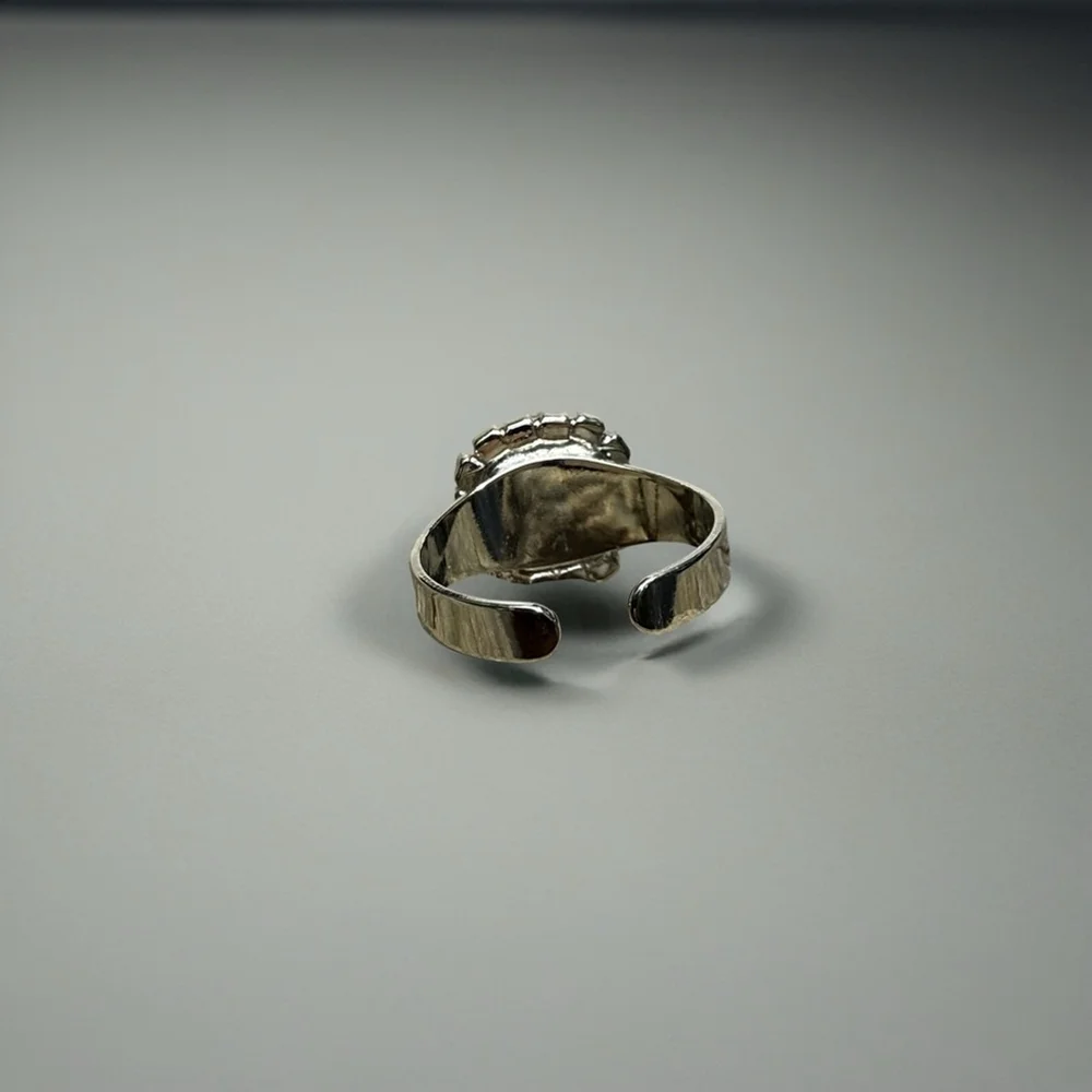 Handcrafted sparkly ring made with Swarovski crystal adjustable fit